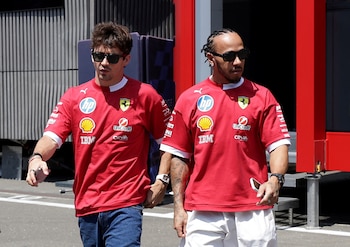 Leclerc habló de Lewis Hamilton