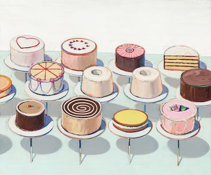 'Cakes' (1963), de Wayne Thiebaud. 
