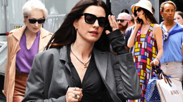 Así se ven Miranda Priestly y Andy Sachs en el set de El diablo viste de Prada 2