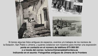 El Ayuntamiento de Jimena de la Frontera y la Junta Municipal de Distrito de San Pablo de Buceite hacen un llamamiento para la colaboración ciudadana en la recopilación de fotos antiguas del municipio