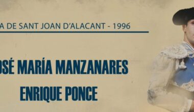 À Punt recupera corridas de toros históricas cada domingo con el mano a mano entre Manzanares y Enrique Ponce de 1996
