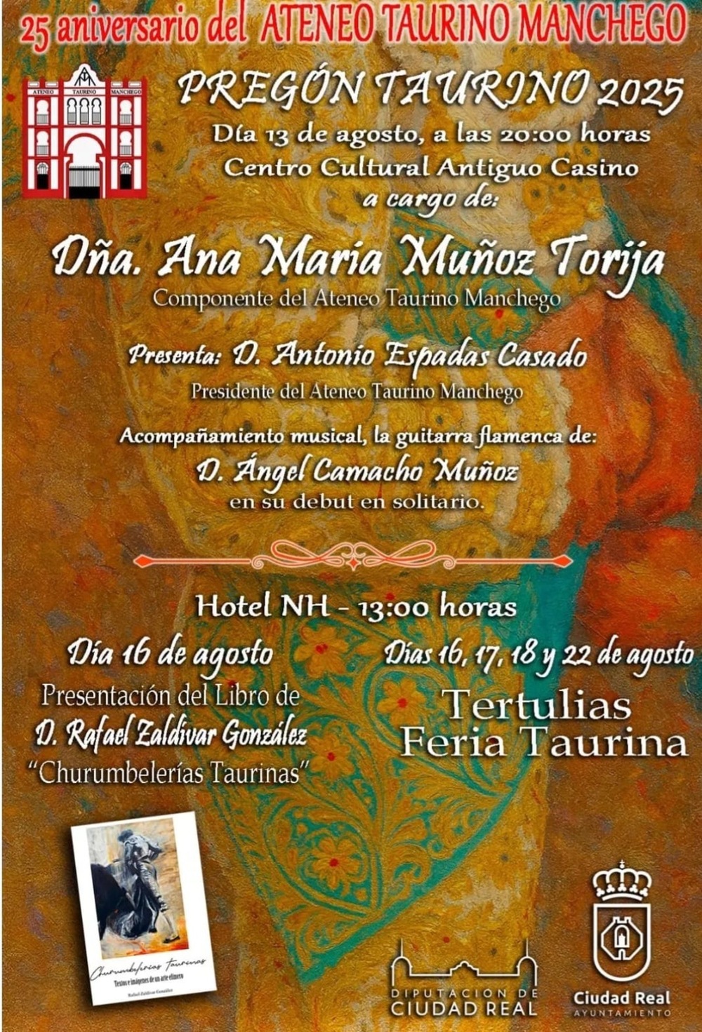 Programación del Ateneo Taurino Manchego para la feria taurina de Ciudad Real