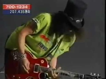 Durante un concierto en el