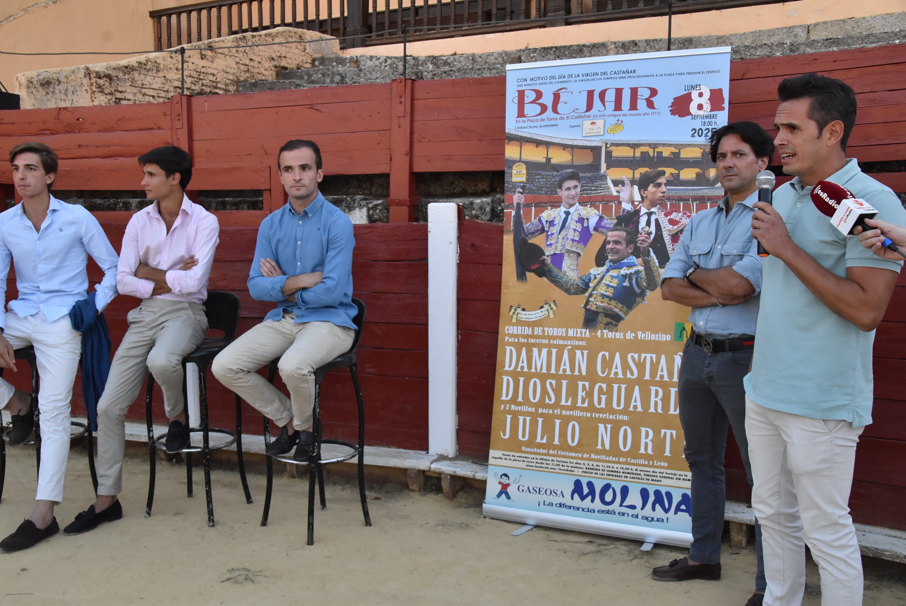 Damián Castaño, Manuel Diosleguarde y Julio Norte animan a los aficionados a llenar "La Ancianita" el día 8