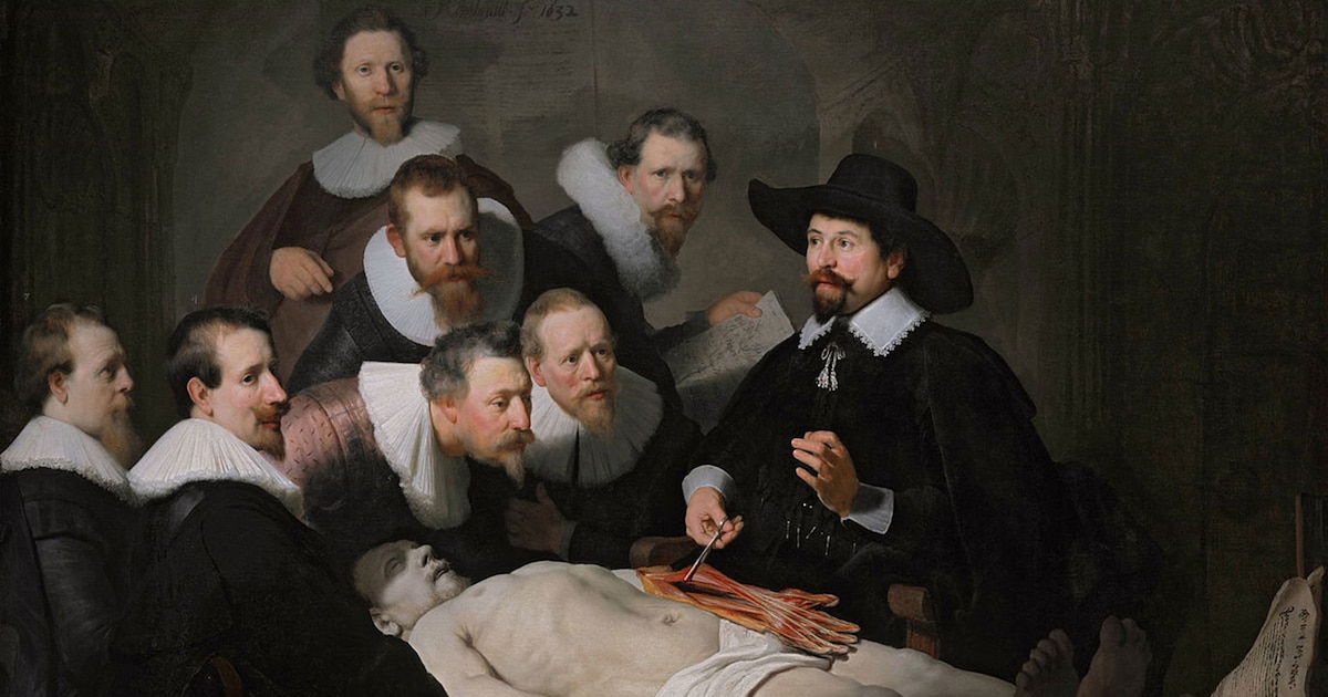 Un encargo, un cadáver y siete cirujanos: la historia detrás de la lección de anatomía que consagró a Rembrandt