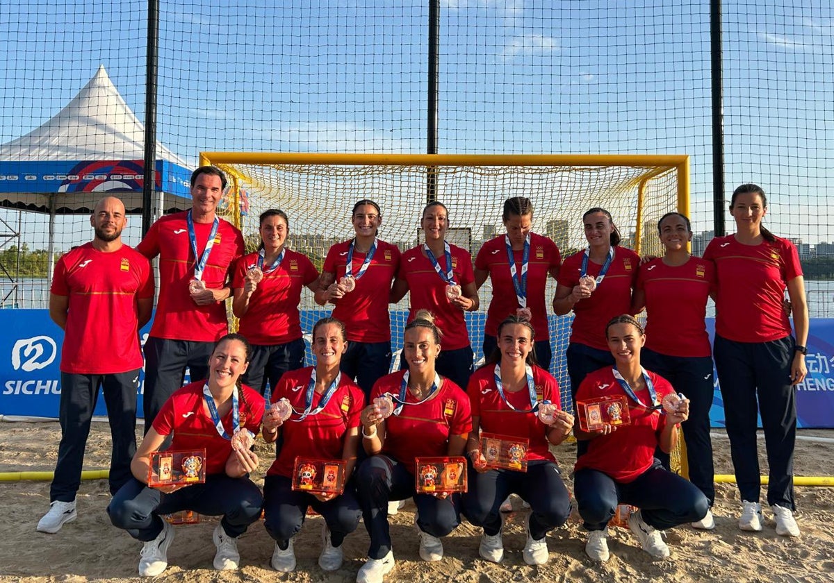 Bronce con sabor malagueño para las Guerreras de la Arena en los Juegos Mundiales