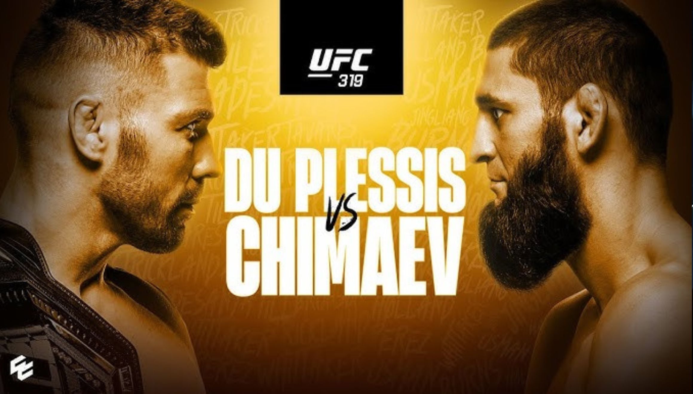 Du Plessis vs. Chimaev  serán protagonistas de la pelea estelar de UFC 319, este sábado 16 de agosto de 2025 en el United Center, ubicado en la ciudad de Chicago. (Foto: UFC Español)