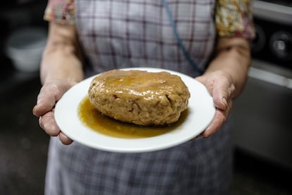El rollo de Loli de la cafetería La Estación en  Ribadesella (Asturias).