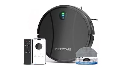 Vista del robot aspirador en oferta.