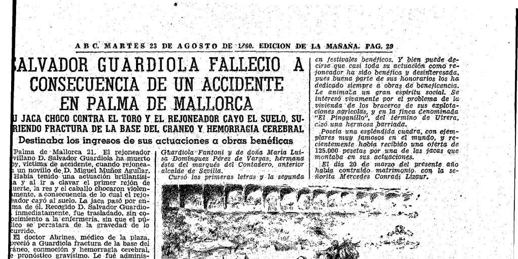 Caballero hasta en la muerte