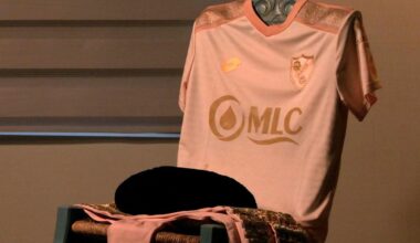 El Linares vuelve a deslumbrar con su equipación taurina, de rosa y oro, en homenaje a Manolete