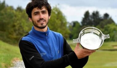 El golfista bilbaíno Javier Sainz sufre para pasar el corte en el Scottish Challenge