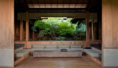 Arquitectura balinesa e interiores de inspiración japonesa en el refugio selvático de Sebastian Mesdag