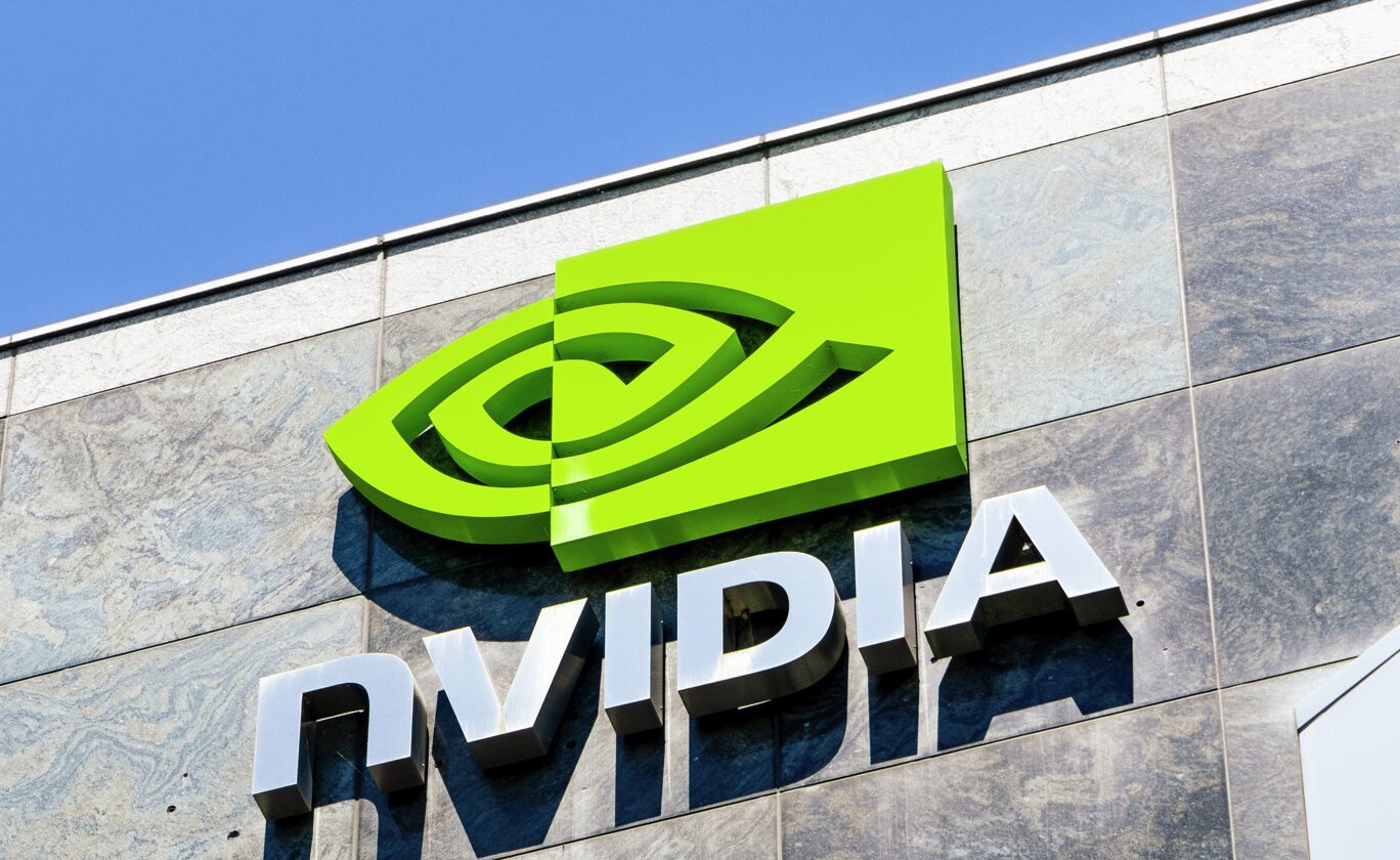 Logo de Nvidia en unas oficinas de la compañía