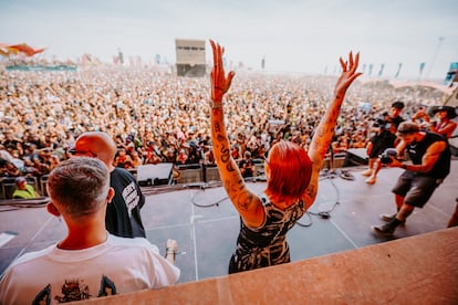 La DJ y productura Indira Paganotto en el Monegros Desert Festival 2025, el 27 de julio de 2025.