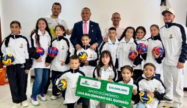 Liga de Balón Mano de Armenia recibió apoyo económico y dotación deportiva de Alcaldía e Imdera por cerca de $20 millones