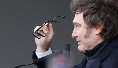 El presidente de Argentina, Javier Milei, inaugura en Buenos Aires la Exposición Rural, el 26 de julio pasado.