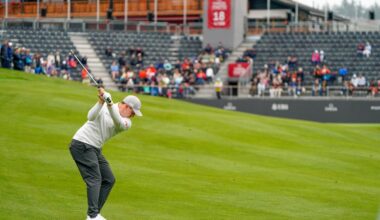 Matthew Fitzpatrick esta semana en el Crans-sur-Sierre Golf Club. © Golffile