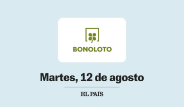 Sorteo de la Bonoloto martes 12 agosto 2025