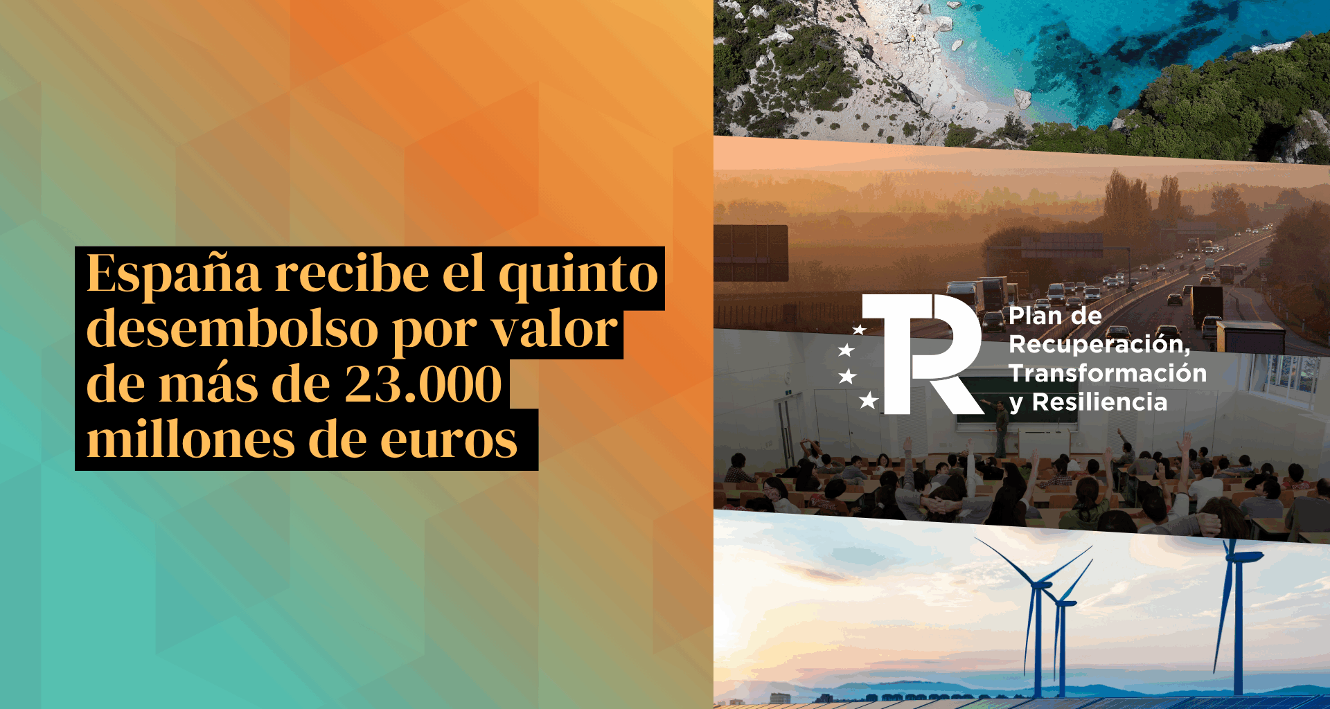 España recibe más de 23.000 millones de euros del quinto desembolso del Plan de Recuperación: Ministerio de Hacienda