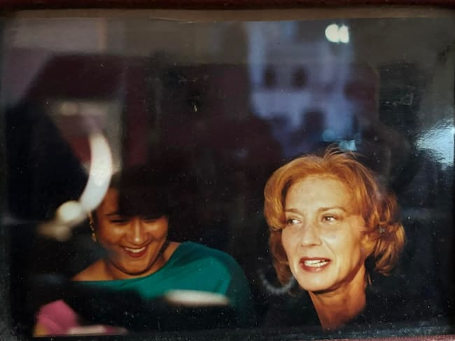 Carmensa de la Hoz con Marisa Paredes