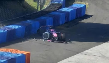 Franco Colapinto se accidenta durante una jornada de prueba de gomas