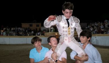 Pastrana celebra el 170 aniversario de su plaza de toros con una novillada nocturna