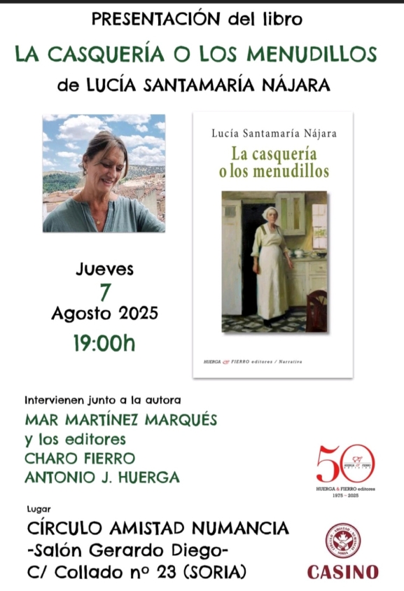 Lucía Santamaría presenta su libro en el Casino de Soria