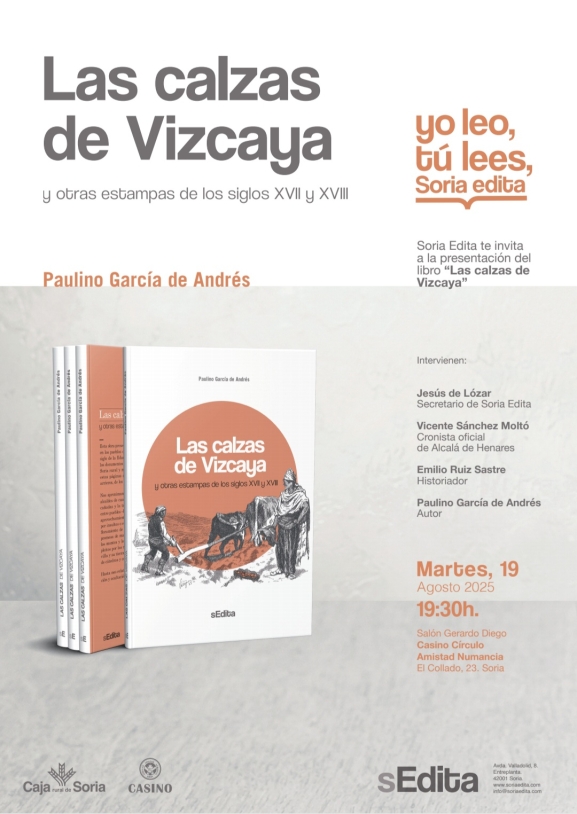 Presentación del libro 'Las calzas de Vizcaya' en Soria