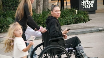 Kournikova fue fotografiada en silla