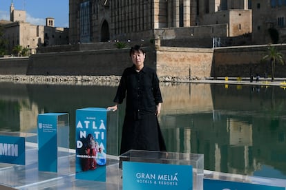 La directora Celine Song en la presentación de su película, 'Materialistas', este sábado en el Atlántida Mallorca Film Fest.