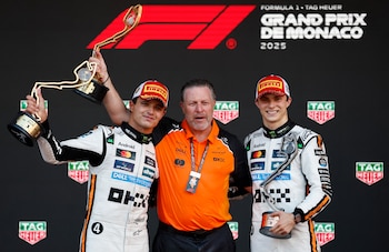 Lando Norris, Zak Brown y