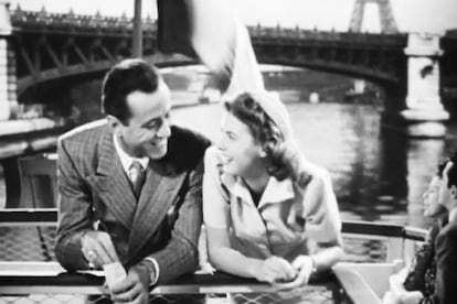 Rick e Ilsa, en el inicio de su amor en París, en 'Casablanca'.