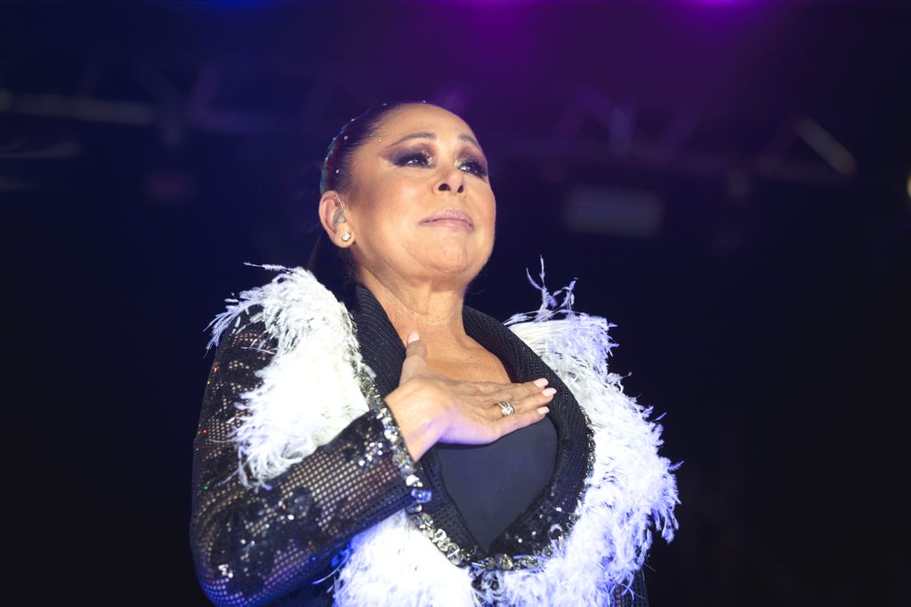 Isabel Pantoja actuando en el "Orgullo" de Madrid en 2022