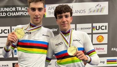 Eñaut Urkaregi, campeón del mundo junior de madison