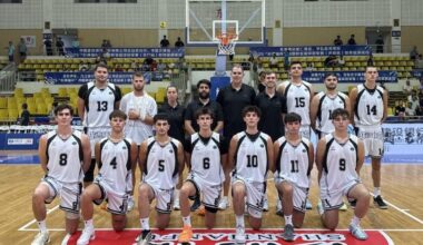 Jugadores y técnicos enviados por el Cáceres a China, antes de enfrentarse al Team TBTArkansas.