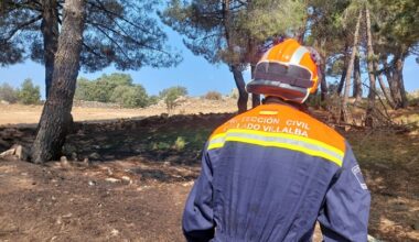 Protección Civil de Collado Villalba interviene en un incendio en el Cerro El Telégrafo - Ayuntamiento de Collado Villalba