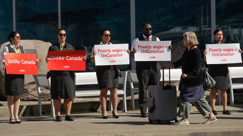 ¿Qué pasó con Air Canada y sus vuelos cancelados? ¿Cómo impactaría una huelga?