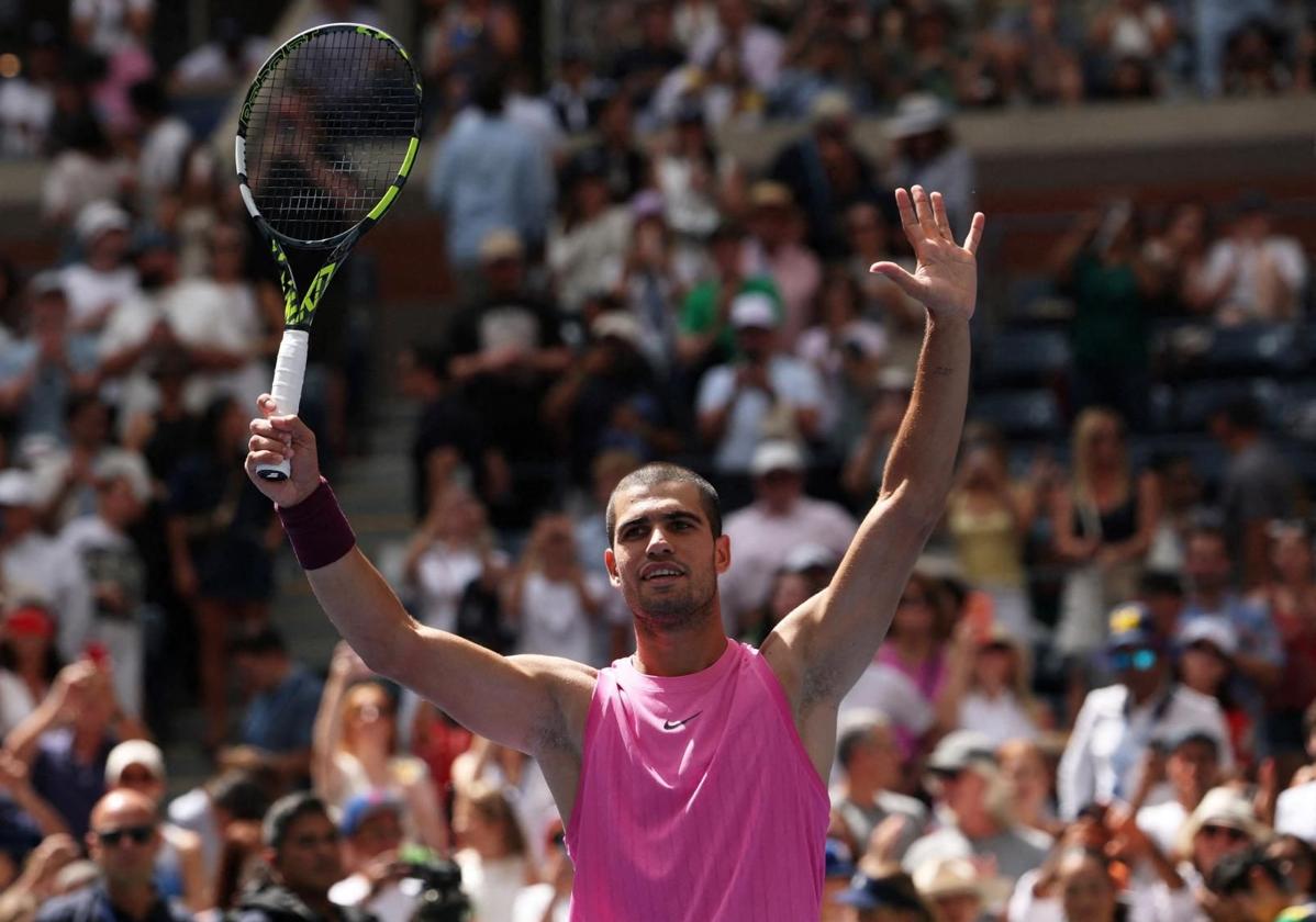Alcaraz - Rinderknech: horario y dónde ver por televisión este domingo los octavos de final del US Open