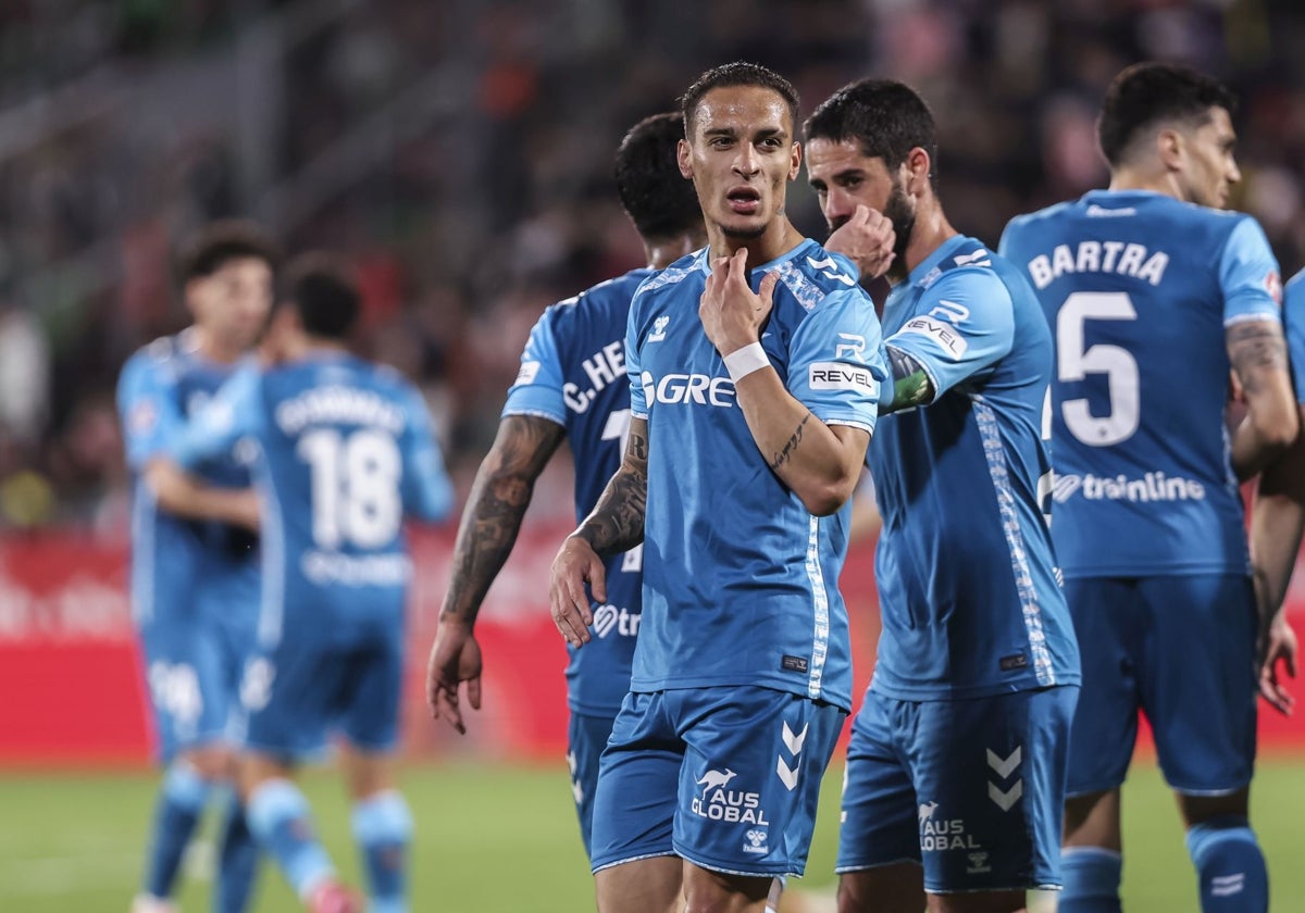 Antony, en el Girona-Betis de LaLiga 24-25