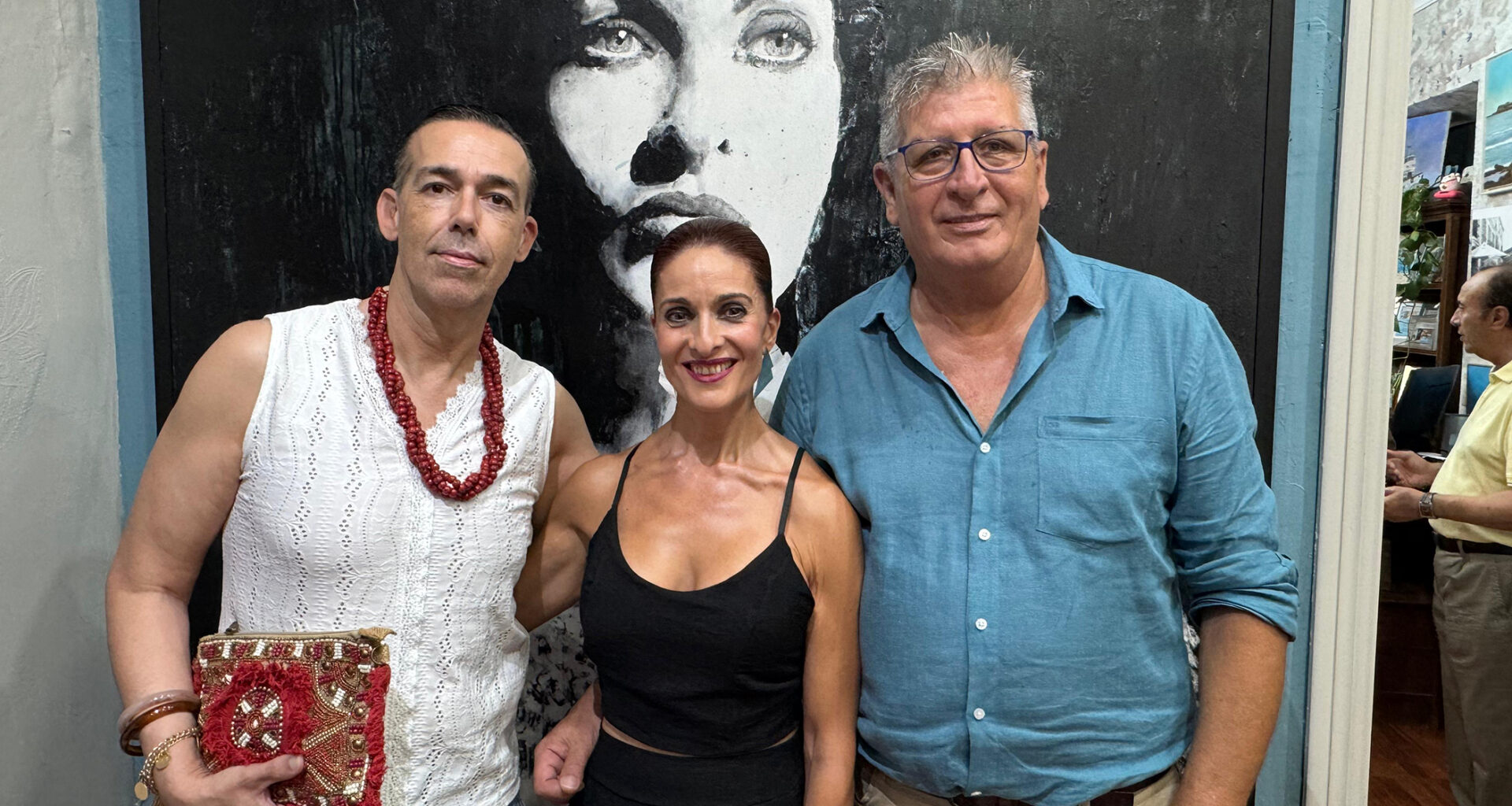 David Calleja asiste a la inauguración de la exposición