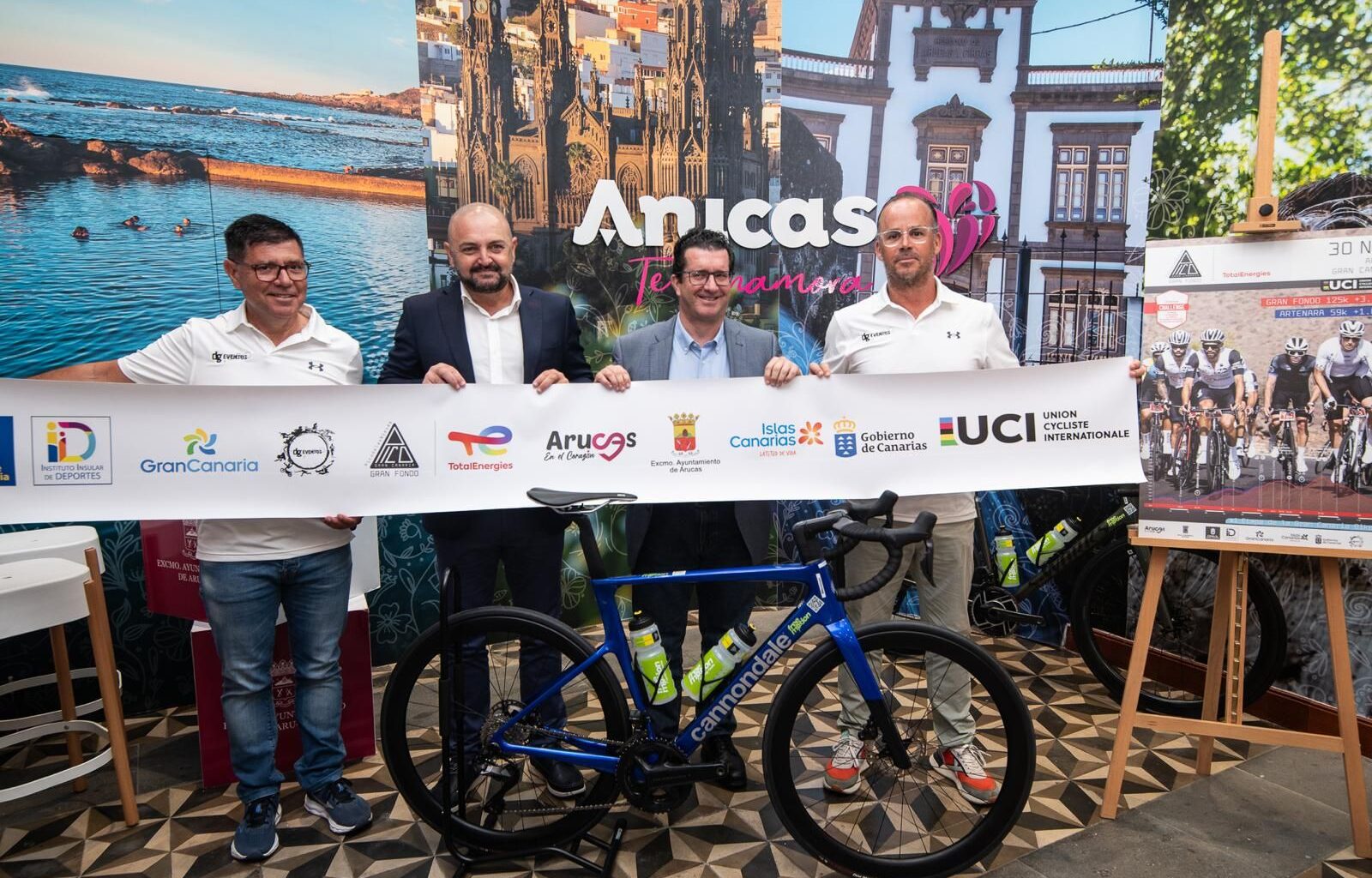 Tadej Pogacar estará en Arucas en la Gran Fondo Pico de las Nieves 2025