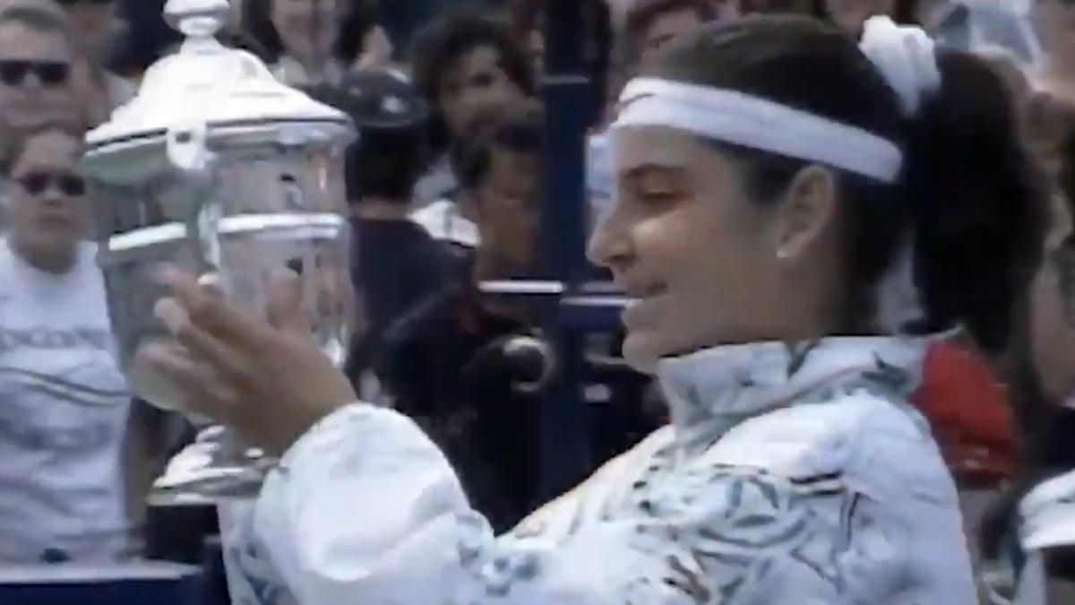Arantxa Sánchez Vicario cuando ganó el US Open