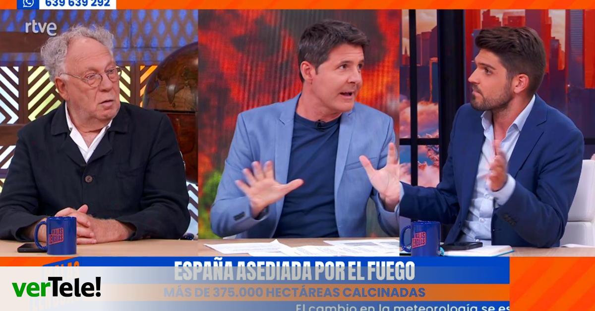 Jesús Cintora frena a un tertuliano de 'Malas lenguas' por su comentario sobre la gestión de los incendios: "Bulos, no"