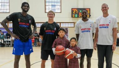 Los príncipes dragón de Bután conquistan corazones junto a las estrellas de la NBA