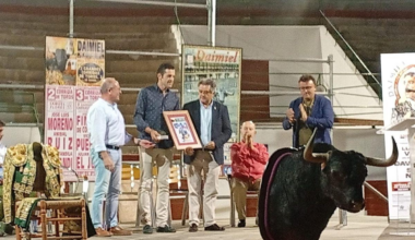 Antonio Linares, homenajeado en el X Pregón Taurino de Daimiel