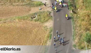 Una protesta contra el genocidio en Gaza corta el paso al equipo ciclista Israel en La Vuelta