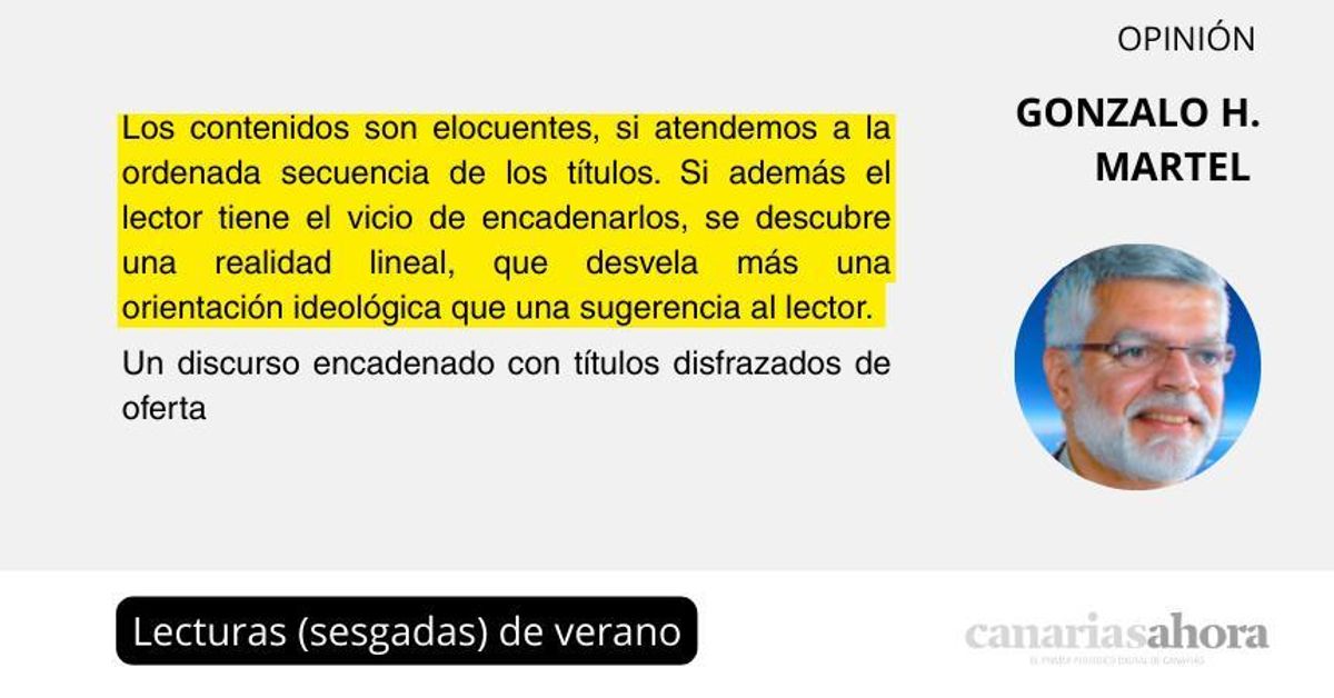Lecturas (sesgadas) de verano
