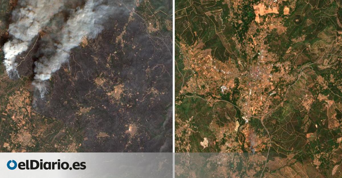 las imágenes de satélite anticipan un balance devastador de los incendios
