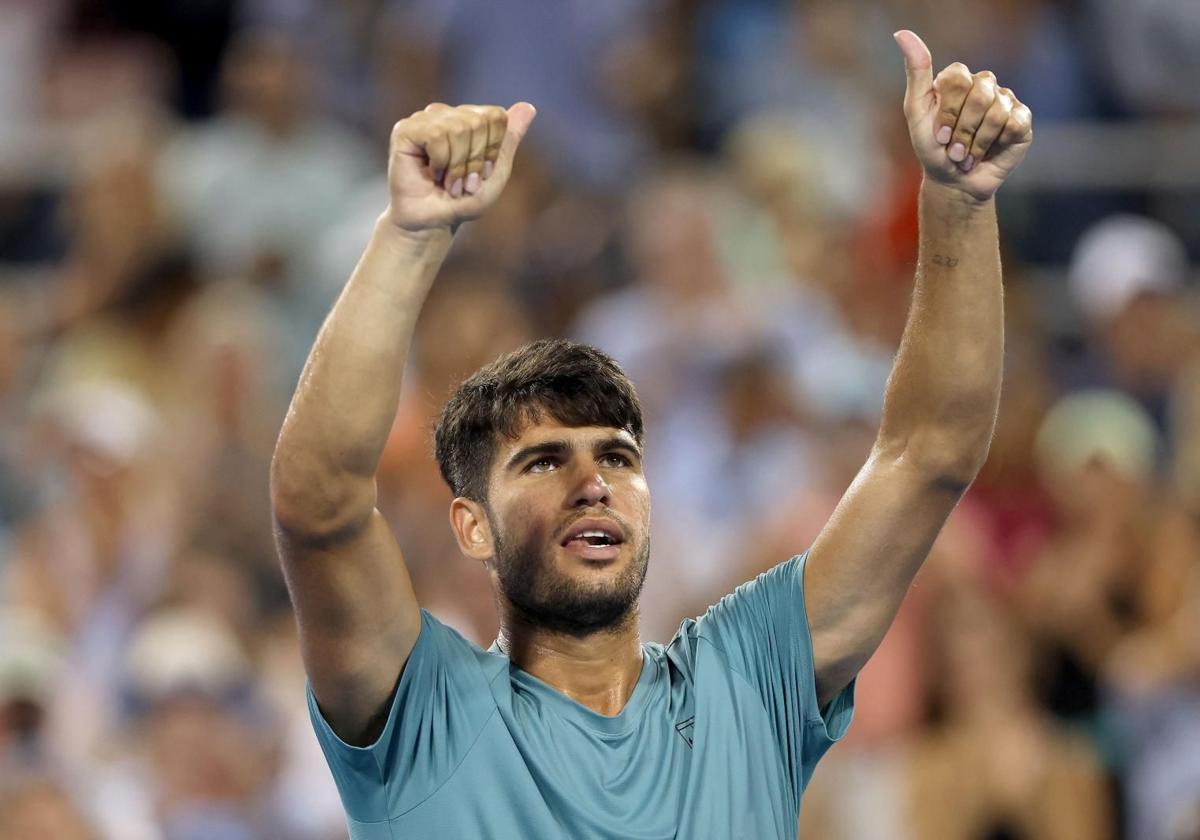 Alcaraz - Rublev: a qué hora se juega hoy y dónde ver por TV el partido de cuartos de final de Cincinnati